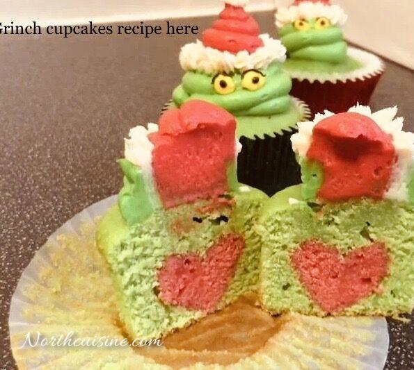 Grinch cupcakes recipe