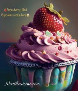 Strawberry filled cupcakes recipe